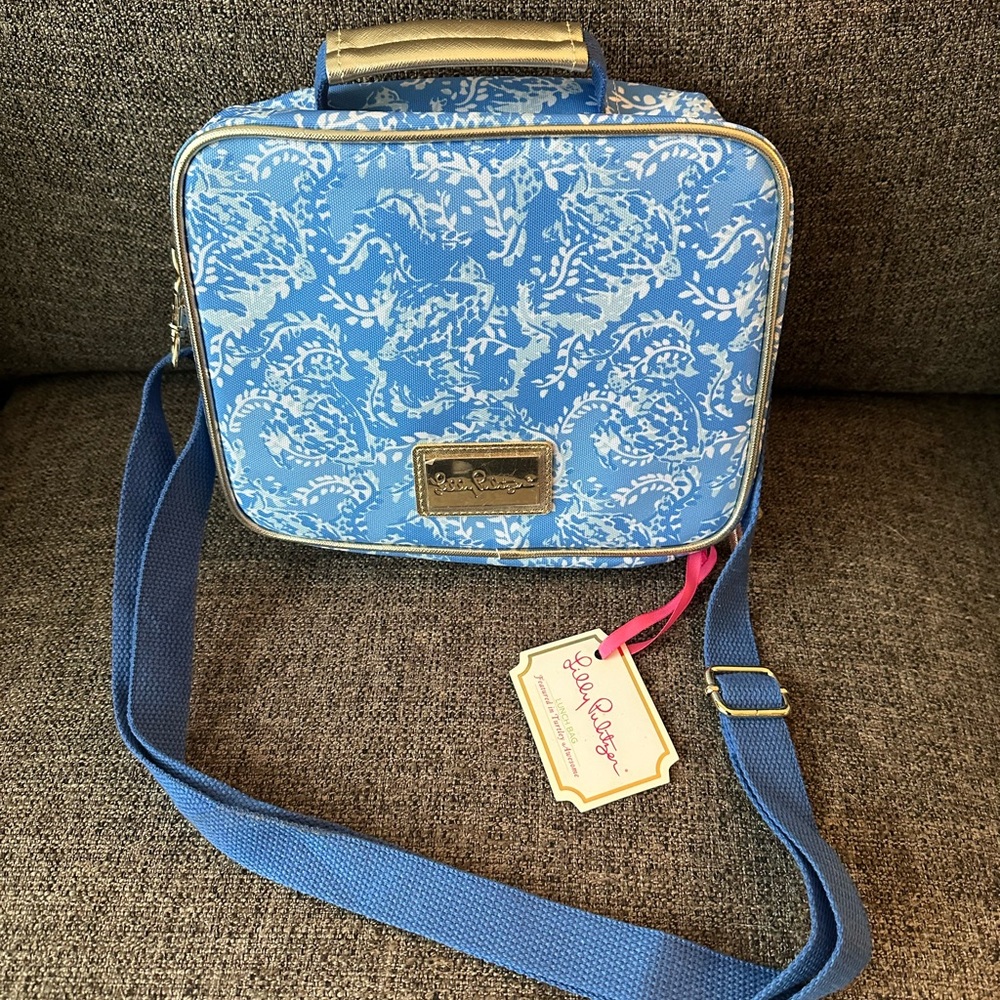 Lilly Pulitzer Blue and White Lunch Bag - Picture 3 of 5